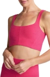 Beyond Yoga Shape Spacedye Sports Bra In Pink