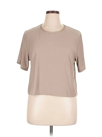 Pre-owned Beyond Yoga Short Sleeve T-shirt In Brown