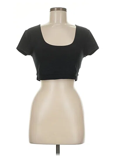 Pre-owned Beyond Yoga Short Sleeve T-shirt In Black