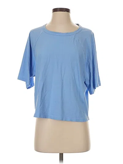 Pre-owned Beyond Yoga Short Sleeve T-shirt In Blue