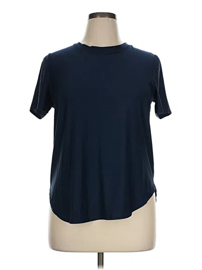 Pre-owned Beyond Yoga Short Sleeve T-shirt In Blue