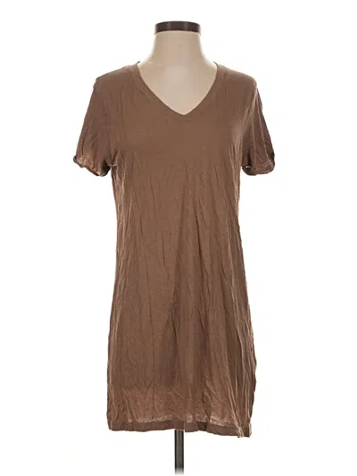 Pre-owned Beyond Yoga Short Sleeve T-shirt In Brown