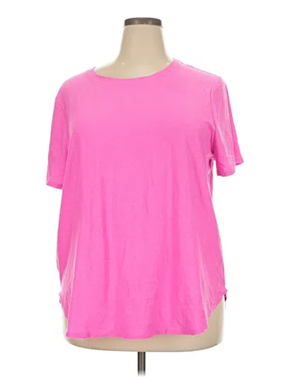Pre-owned Beyond Yoga Short Sleeve T-shirt In Pink
