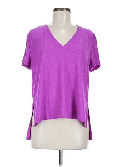 Pre-owned Beyond Yoga Short Sleeve T-shirt In Purple