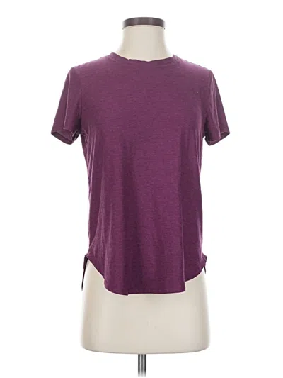 Pre-owned Beyond Yoga Short Sleeve T-shirt In Purple