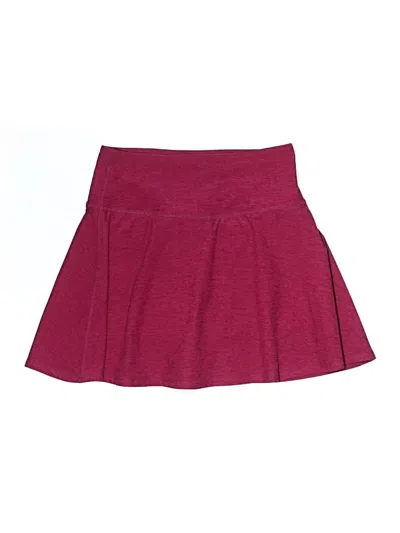 Pre-owned Beyond Yoga Skort In Burgundy