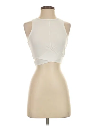 Pre-owned Beyond Yoga Sleeveless Blouse In Ivory