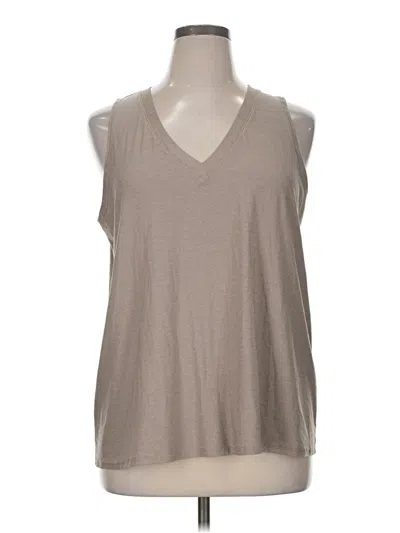 Pre-owned Beyond Yoga Sleeveless T-shirt In Brown