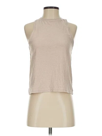 Pre-owned Beyond Yoga Sleeveless T-shirt In Tan