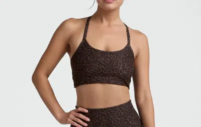 Beyond Yoga Slim Racerback Cropped Tank Top In Animal In Multi