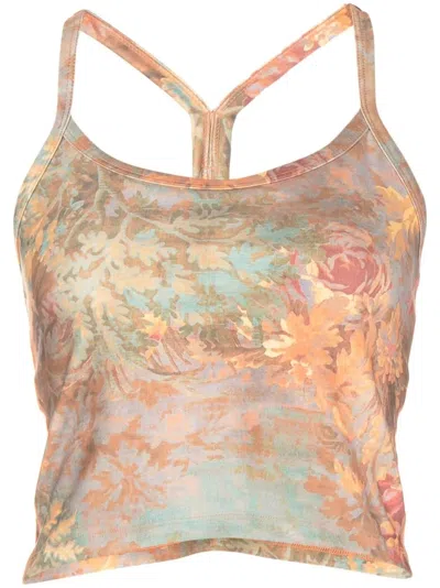 Beyond Yoga Slim Racerback Cropped Tank Top In Multi