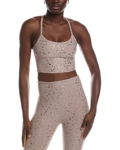 Beyond Yoga Slim Racerback High Cropped Tank In Neutral