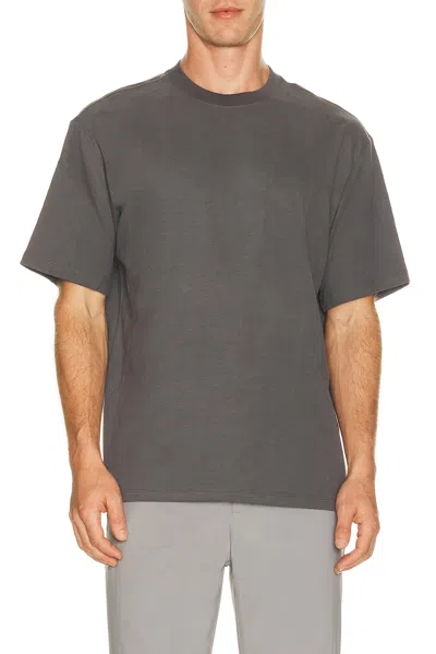 Beyond Yoga Softknit Cotton Tee In Gray
