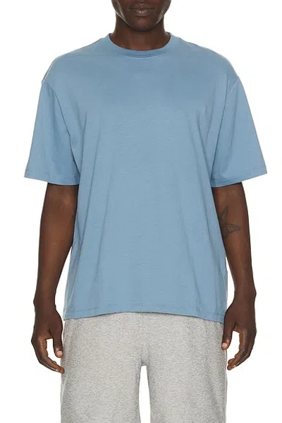 Beyond Yoga Softknit Cotton Tee In Blue