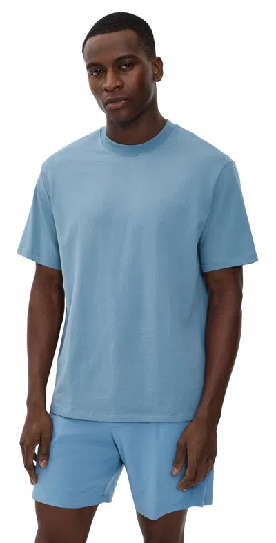 Beyond Yoga Softknit Cotton Tee Harbor Blue