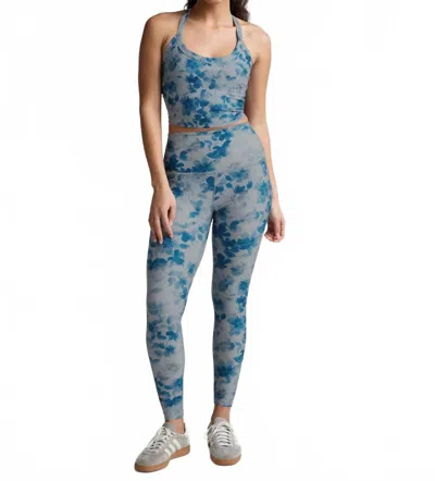 Beyond Yoga Softmark Caught In The Midi High Waist Legging In Daydream Meadow In Blue