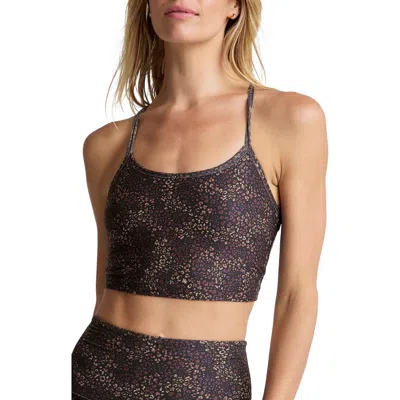 Beyond Yoga Softmark Crop Tank In Ditsy Leopard