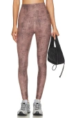 Beyond Yoga Softmark Caught In The Midi Leggings In Neutral Snakeskin In Neutral Snakeskin