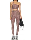 Beyond Yoga Softmark High Wasted Midi-legging In Natural Snake