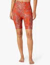 Beyond Yoga Softmark Highwaisted Biker Short In Chai Paprika Psly In Multi