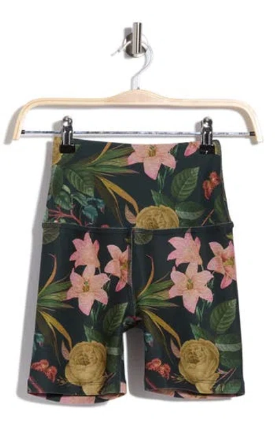 Beyond Yoga Softmark Keep Pace Bike Shorts In Botanical Garden Multi