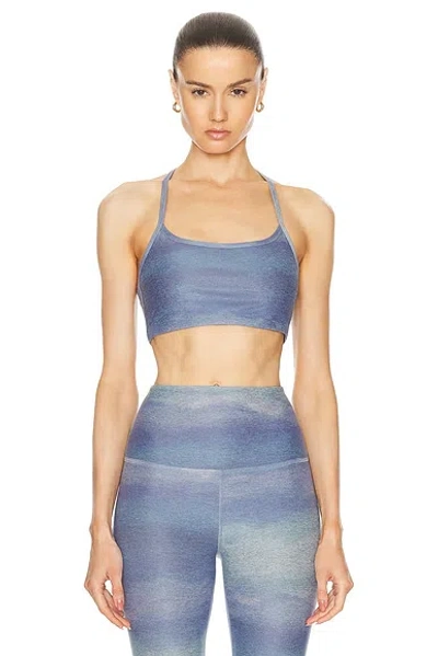 Beyond Yoga Softmark Slim Racerback Bra In Watercolor Waves