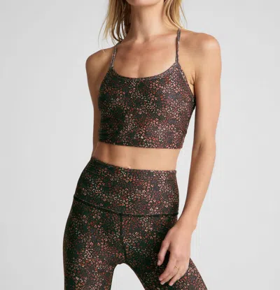 Beyond Yoga Softmark Slim Racerback High Cropped Tank Top In Disty Leopard In Brown