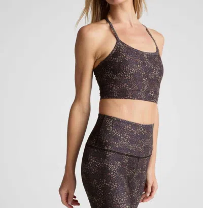 Beyond Yoga Softmark Slim Racerback High Cropped Tank Top In Ditsy Leopard