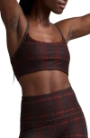Beyond Yoga Softmark Slim Racerback Sports Bra In Burgundy