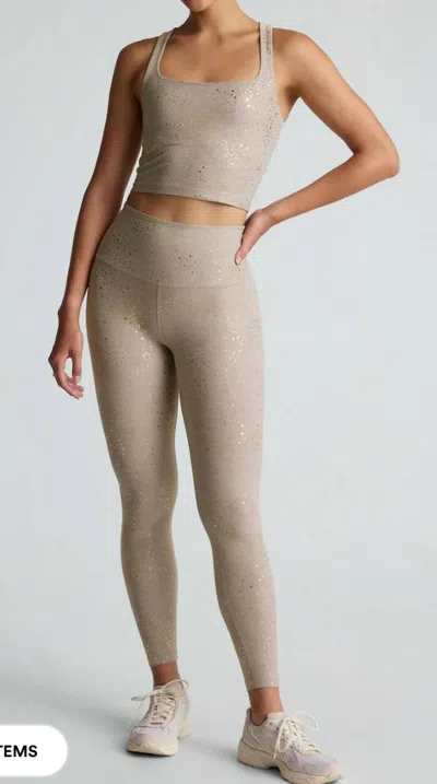 Beyond Yoga Softshine High Waisted Midi Legging In Chai In Gray
