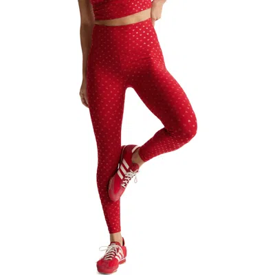 Beyond Yoga Softshine Midi High Waist Leggings In Red