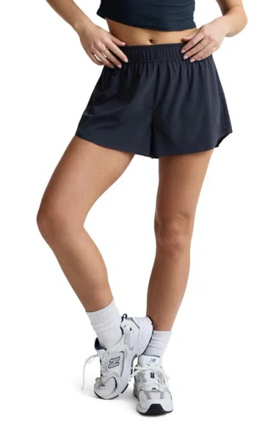 Beyond Yoga Solemate Run Shorts In Blue