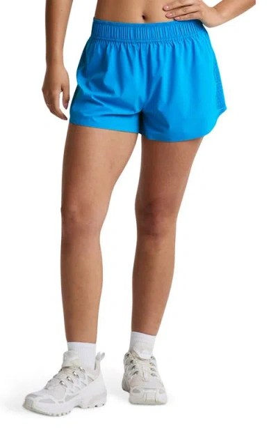Beyond Yoga Solemate Run Shorts In Blue