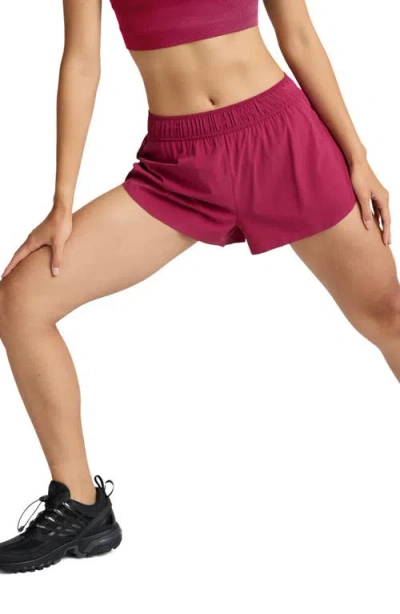 Beyond Yoga Solemate Run Shorts In Red