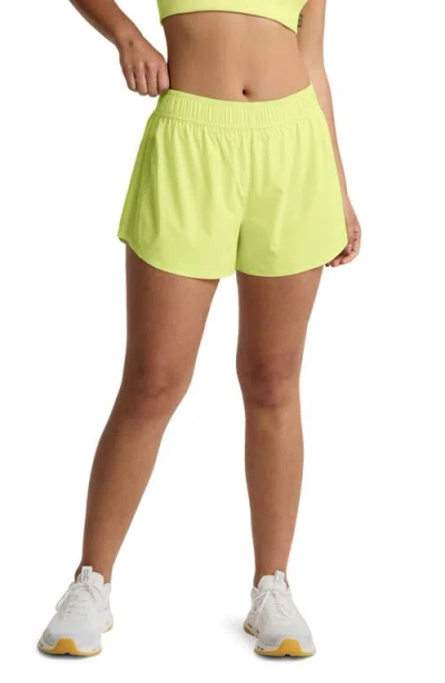 Beyond Yoga Solemate Run Shorts In Yellow