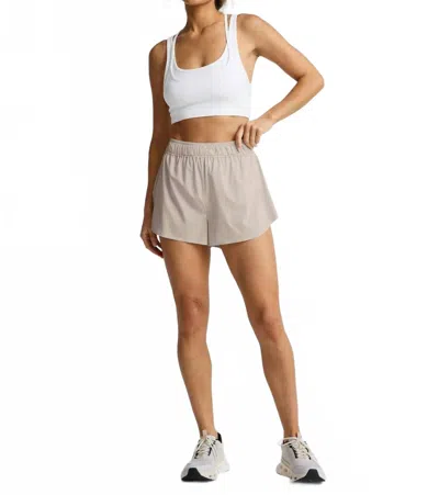 Beyond Yoga Solemate Shorts In Oat In White