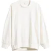 Beyond Yoga Solstice Oversize Cotton Blend Sweatshirt In Fresh Snow