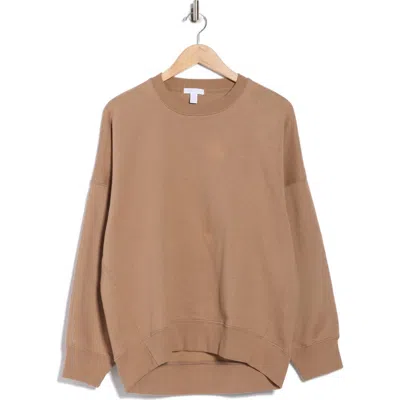 Beyond Yoga Solstice Oversize Cotton Blend Sweatshirt In Brown