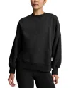 Beyond Yoga Solstice Oversize Cotton Blend Sweatshirt In Black