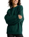Beyond Yoga Solstice Fleece Oversized Sweatshirt In Dark Spruce