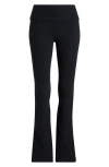 Beyond Yoga Space Dye Foldover Pants In Darkest Night