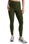 Beyond Yoga Space Dye High Waist Midi Leggings In Green