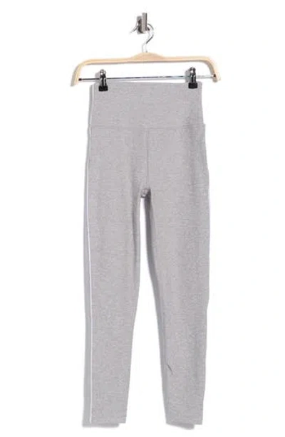 Beyond Yoga Space Dye High Waist Midi Leggings In Silver Mist