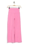 Beyond Yoga Space Dye High Waist Retro Crop Flare Pants In Pink Bloom Heather