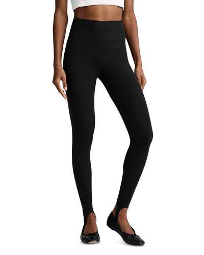 Beyond Yoga Space Dye High Waist Stirrup Leggings In Black