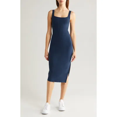 Beyond Yoga Space Dye Icon Midi Dress In Blue
