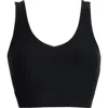 Beyond Yoga Space Dye Longline Sports Bra In Black