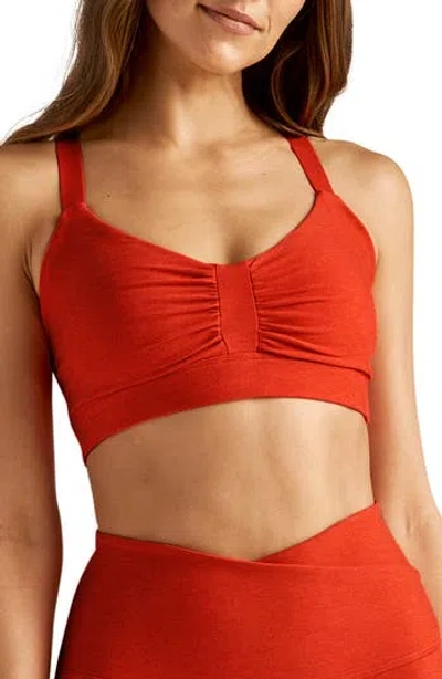 Beyond Yoga Space Dye On Center Sports Bra In Multi