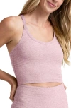 Beyond Yoga Space Dye On The Up Crop Tank In Pink
