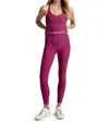 Beyond Yoga Space Dye On The Up Cropped Tank Top In Magenta Heather In Purple